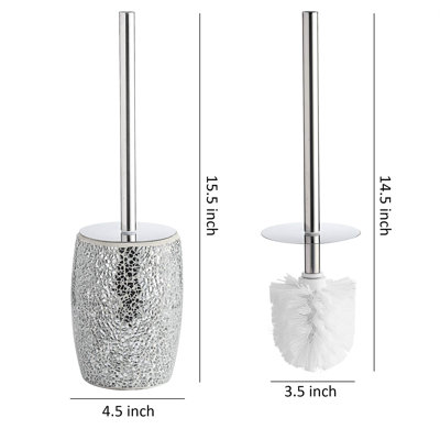 Whole Housewares Glass Toilet Brush Set | Wayfair
